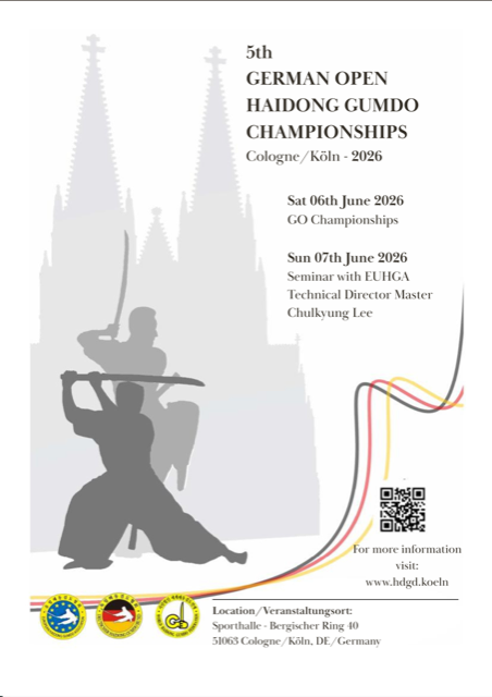 Flyer: 5th German Open Haidong Gumdo Championships 2026